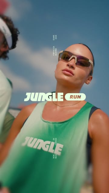 Capa de Reel da Jungle com acessórios e referências esportivas.